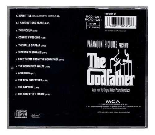 The Godfather El Padrino Soundtrack Disco Cd