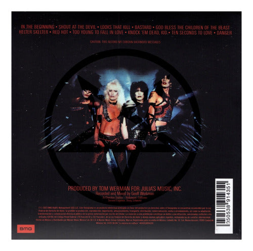 Motley Crue Shout At The Devil 40th Anniversary Disco Cd