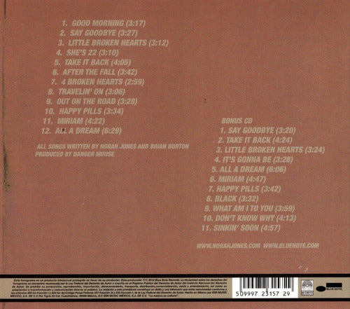 Norah Jones Little Broken Hearts Deluxe 2 Discos Cd