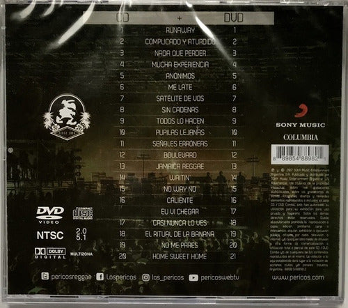 Los Pericos 3000 Vivos 2 Discos Cd + Dvd