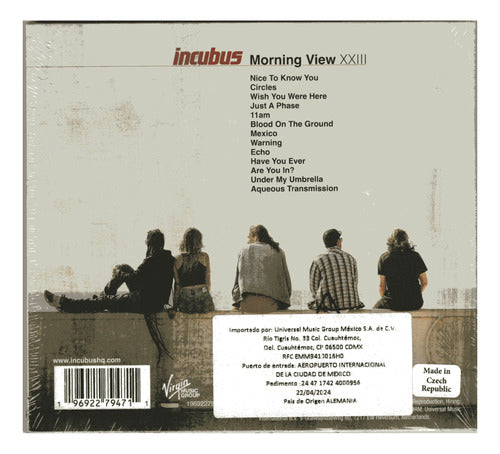 Incubus Morning View Xxiii Importado Disco Cd