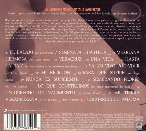 Natalia Lafourcade Un Canto Por Mexico Vol 1 Disco Cd