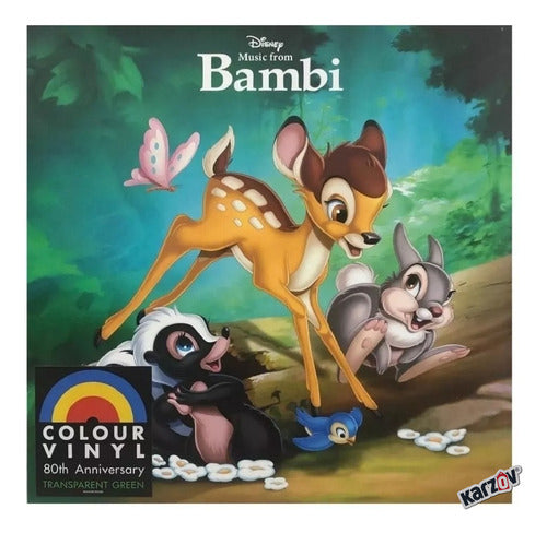 Bambi 80th Anniversary Disney Soundtrack Verde Green Lp Vinyl