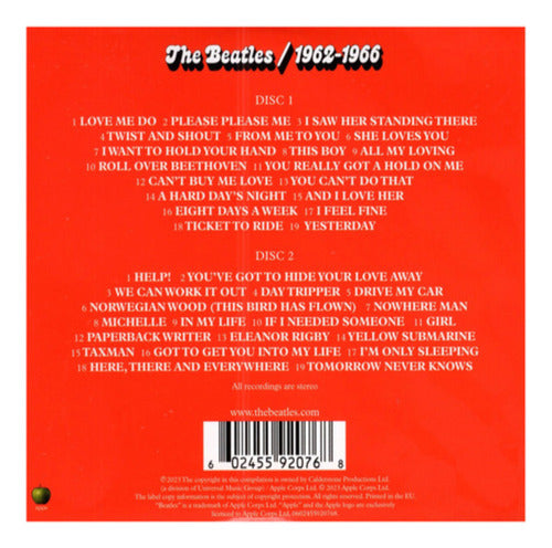 The Beatles 1962 - 1966 Red Album 2023 Resmastered 2 Cd