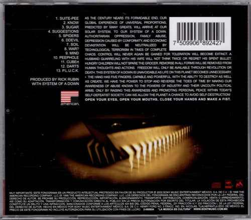 System Of A Down Disco Cd