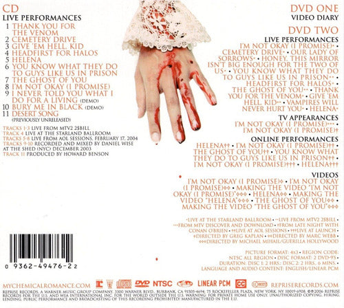 My Chemical Romance Life On The Murder Scene 3 Discos Cd + Dvd