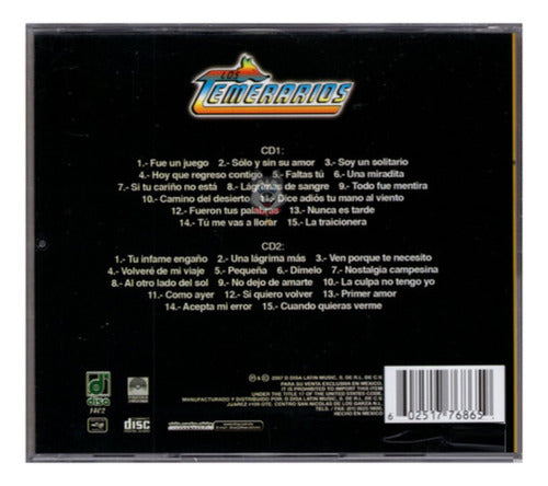 Los Temerarios La Mejor 30 Super Exitos Coleccion 2 Discos Cd