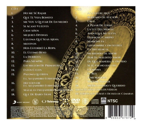 Vicente Fernandez Un Azteca En El Azteca 2 Discos Cd + Dvd