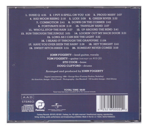 Creedence Clearwater Revival Chronicle 20 Hits Disco Cd