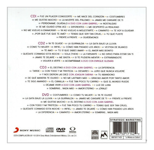 Rocio Durcal La Absoluta Coleccion Box 4 Disco Cd + Dvd