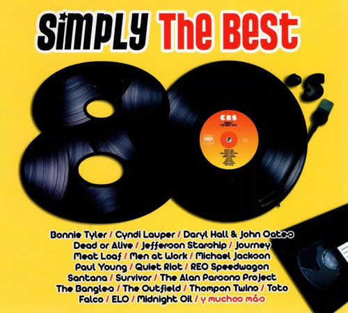 Jackson & Toto & Falco Simply The Best 80 's Box 2 Discos Cd + Dvd