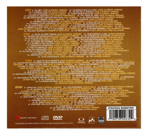 Jose Alfredo Jimenez 70 Años Mejor Compositor Mexico 3 Discos Cd