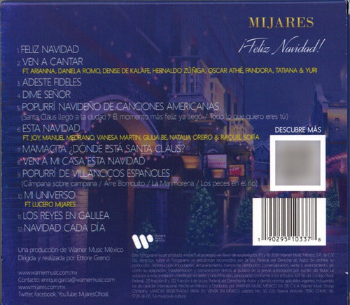 Mijares Feliz Navidad Disco Cd