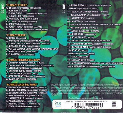 Los Flamers Clasicos De Los 60 's 2 Discos Cd