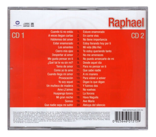 Raphael 40 Exitos 2 Discos Cd