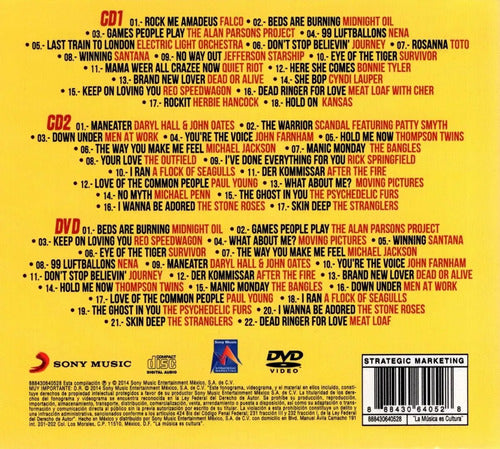 Jackson & Toto & Falco Simply The Best 80 's Box 2 Discos Cd + Dvd