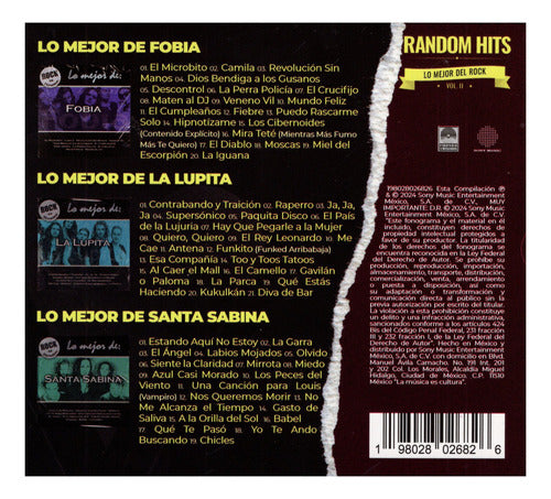 Fobia & La Lupita Lo Mejor Del Rock Vol.2 3 Discos Cd