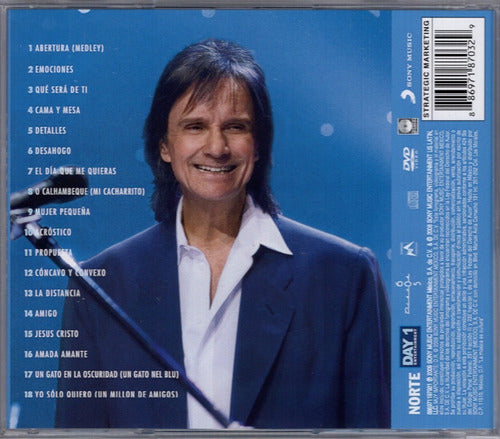 Roberto Carlos En Vivo 2 Discos Cd + Dvd