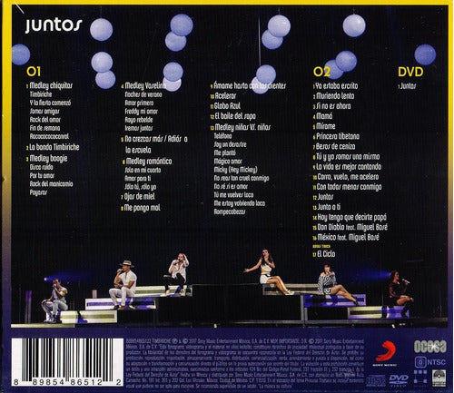 Timbiriche Juntos 2 Discos Cd + Dvd