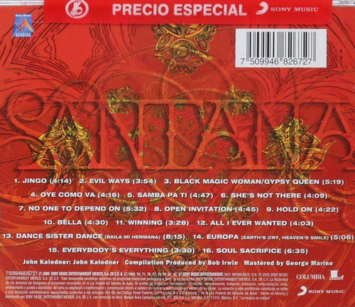 Santana The Best Of Santana Disco Cd