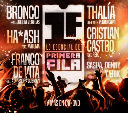 Thalia Reik Ha Ash Lo Esencial De Primera Fila Disco Cd + Dvd