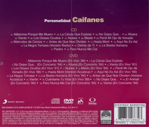 Caifanes Personalidad 2 Discos Cd + Dvd
