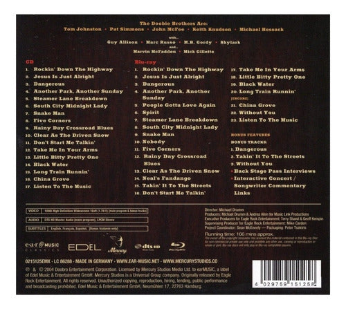 The Doobie Brothers Live At Wolf Trap Disco Cd + Blu-ray