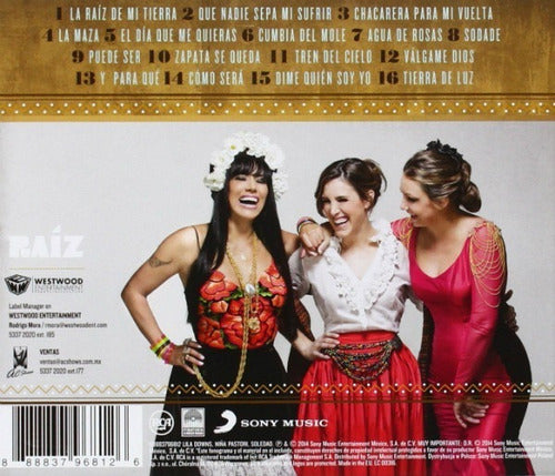 Lila Downs Niña Pastori Y Soledad Raiz Disco Cd