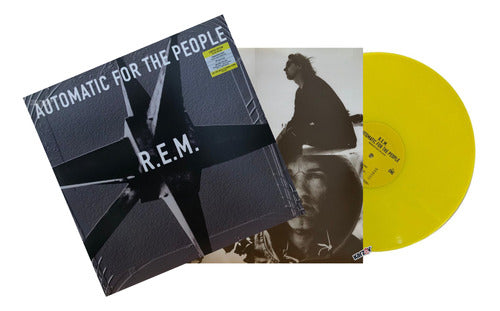 Rem R.e.m. Automatic For The People Rem Yellow Lp Vinyl