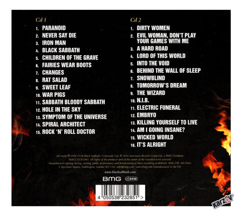 Black Sabbath The Ultimate Collection 2 Discos Cd
