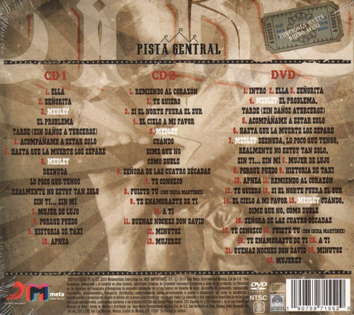 Ricardo Arjona Circo Soledad Live 3 Discos cd + Dvd