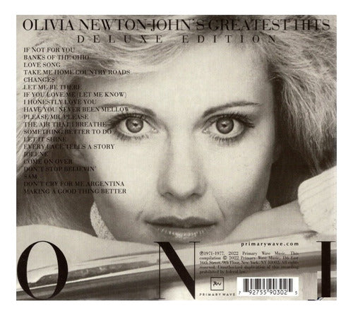 Olivia Newton john Greatest Hits Deluxe Digipack Disco Cd