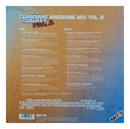 Guardians The Galaxy Awesome Mix Vol 2 Soundtrack Lp Vinyl