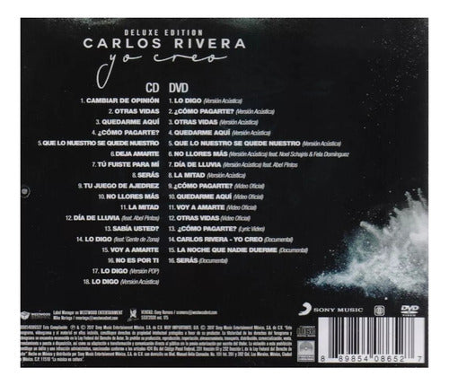 Yo Creo - Carlos Rivera - Deluxe - Disco Cd + Dvd - Nuevo