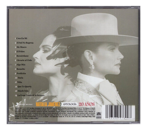 Natalia Jimenez Antologia 20 Años Disco Cd