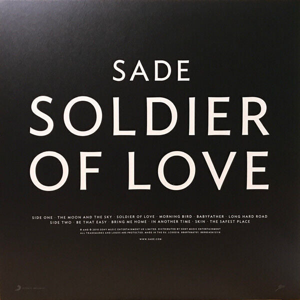 Sade Soldier Of Love Importado Lp Vinyl