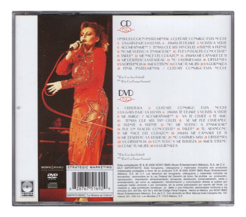 Rocio Durcal El Concierto En Vivo 2 Disco Cd + Dvd