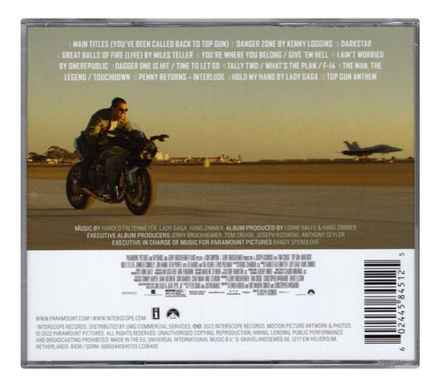 Top Gun Maverick Soundtrack Disco Cd
