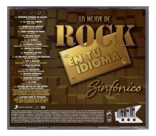 Lo Mejor Rock En Tu Idioma Sinfonico Edicion Limitada Disco Cd + Dvd