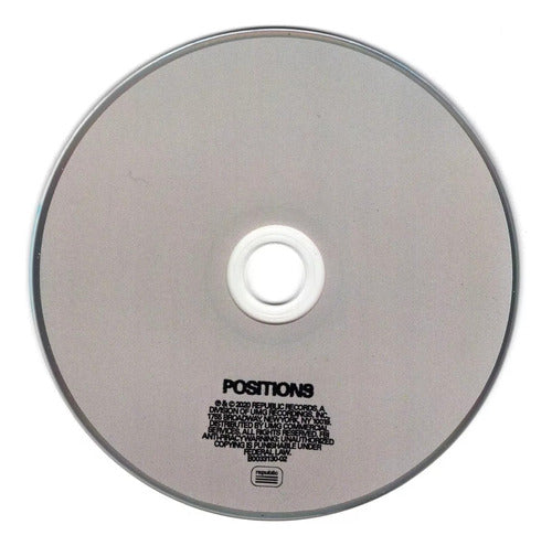 Ariana Grande Positions Alternate Cover Version 2 / Disco Cd