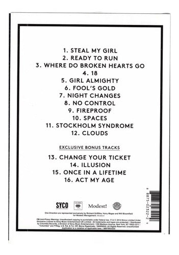 One Direction Four Deluxe Ultimate Edition Disco Cd