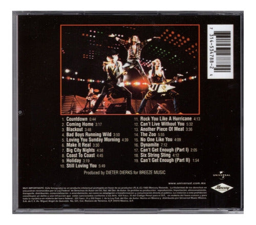 Scorpions World Wide Live Disco Cd