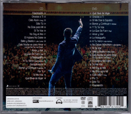 Carlos Rivera Con Ustedes Carlos Rivera En Vivo Disco Cd + Dvd
