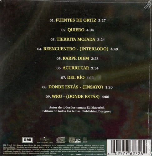 Ed Maverick Mix Para Llorar En Tu Cuarto Disco CD