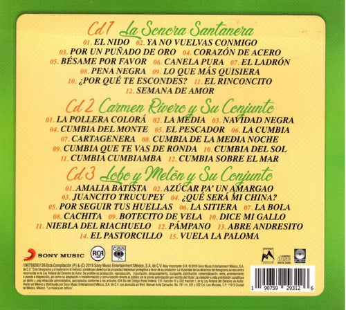 Sonora Santanera & Carmen Rivero 2 Siglos De Musica 3 Discos Cd