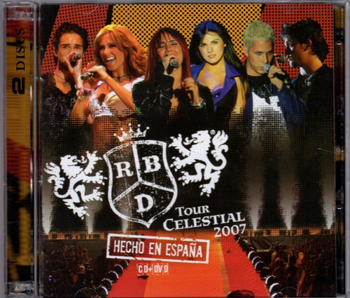 Rbd Tour Celestial 2007 En España En Vivo 2 Discos Cd + Dvd