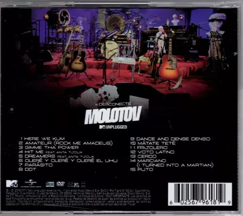 Molotov Mtv Unplugged El Desconecte 2 Discos Cd + Dvd