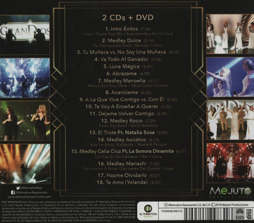 Grandiosas En Vivo Volumen Dos 2 Discos Cd Dvd