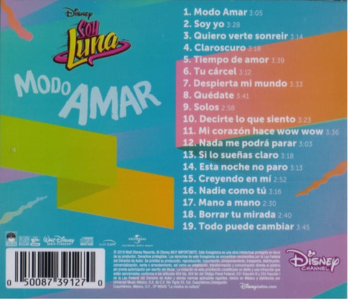 Soy Luna Modo Amar Disco Cd