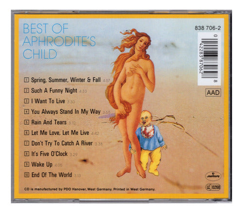 Aphrodite's Child Best Of Aphrodite's Child Disco Cd